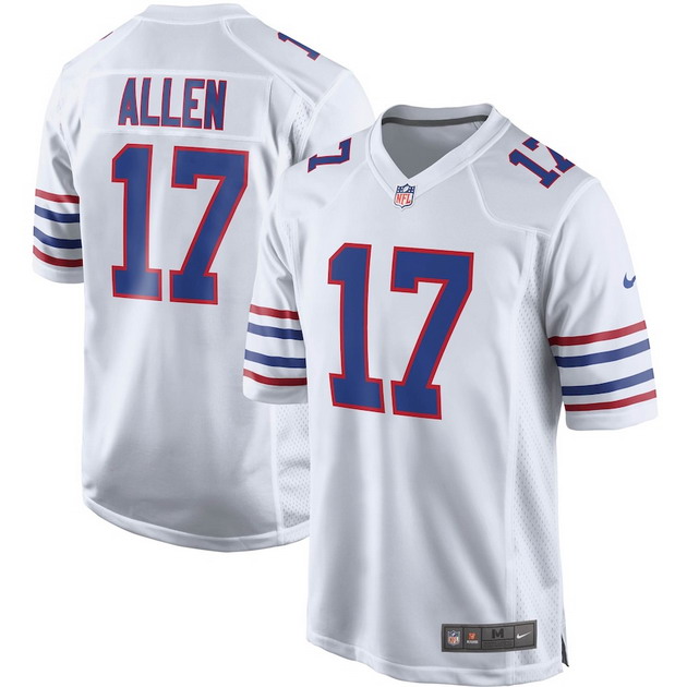 mens nike josh allen white buffalo bills alternate game player jersey